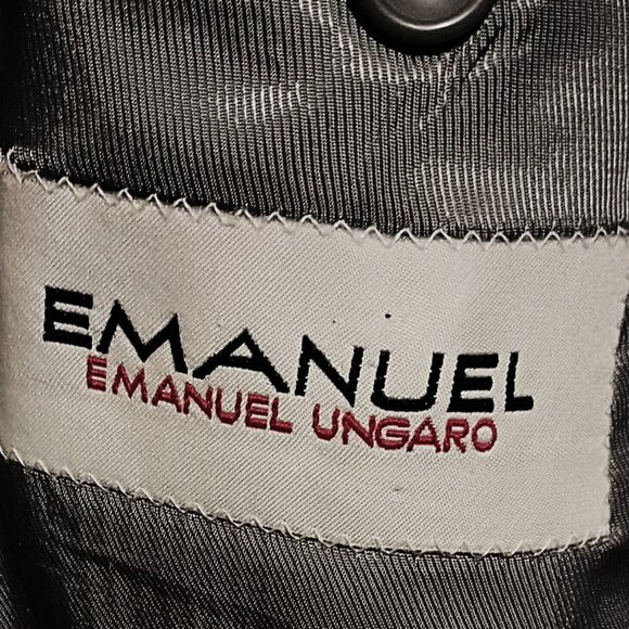 Emanuel Ungaro Men 2 Piece Light Gray Pin Stripped Suit 50L - Picture 8 of 16